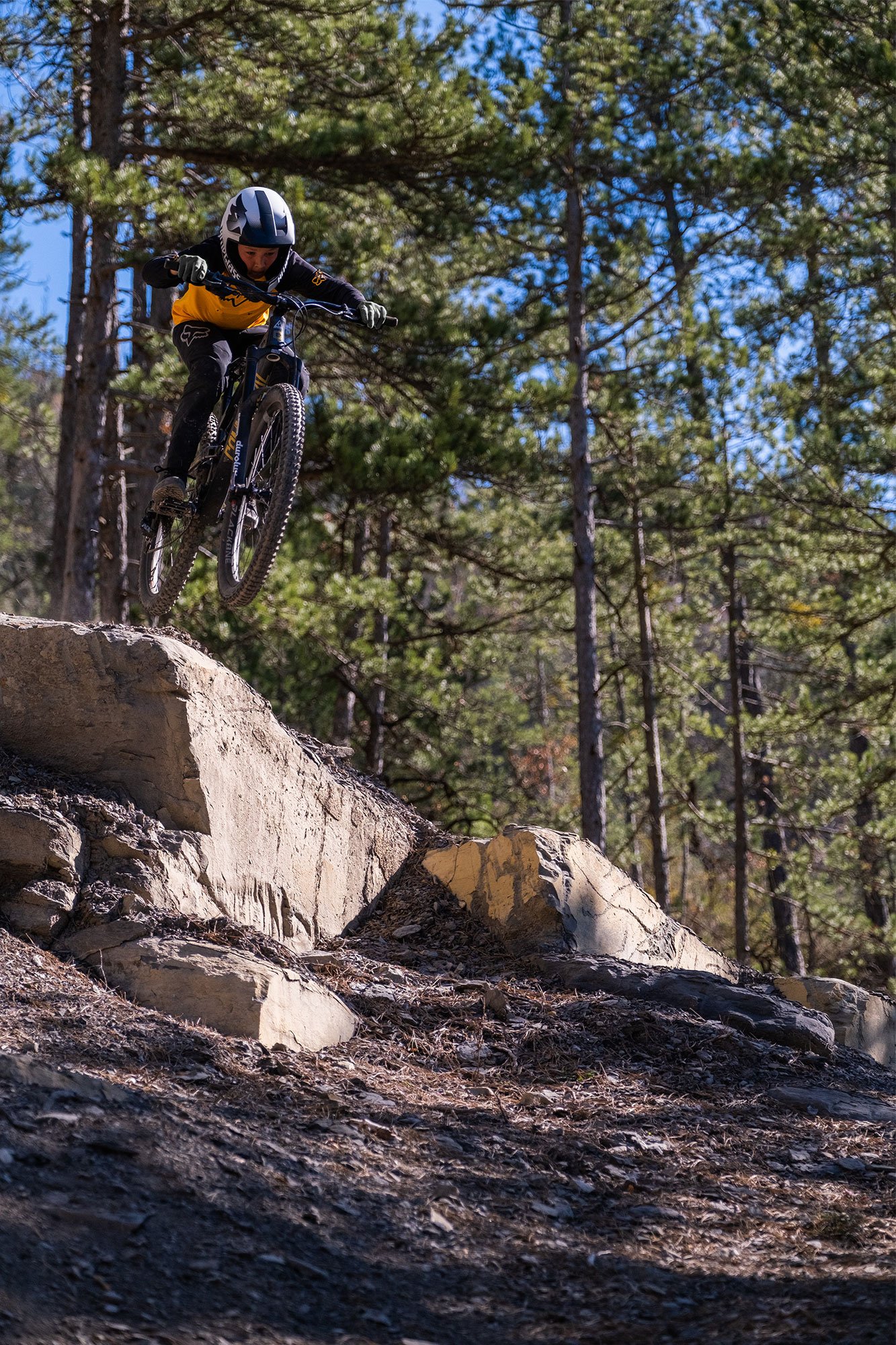 Bluegrass Stories EVO Bike Park located in the South of the French Alps