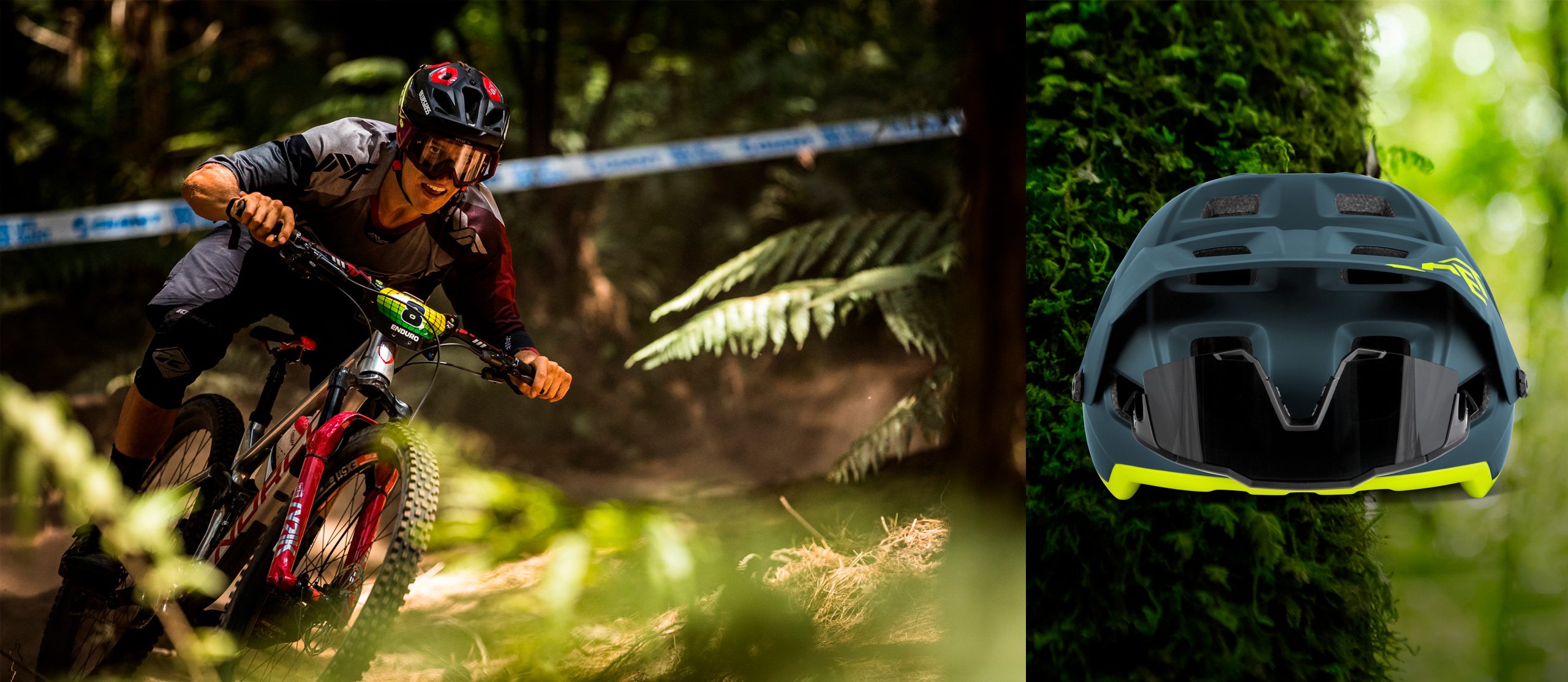 Sam Blenkinsop Crankworx Rotorua Bluegrass Golden Eyes Enduro Helmet