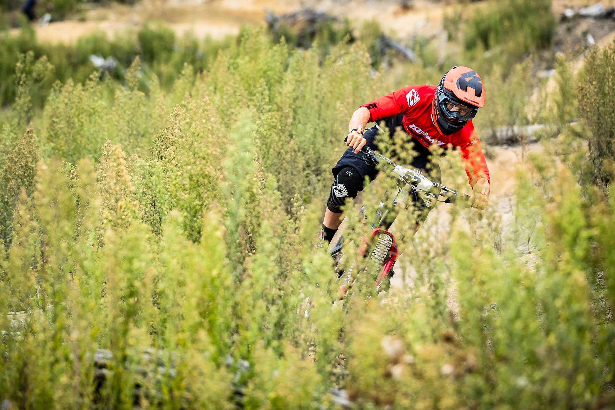 Sam Blenkinsop Crankworx Rotorua Bluegrass Legit carbon DH Helmet