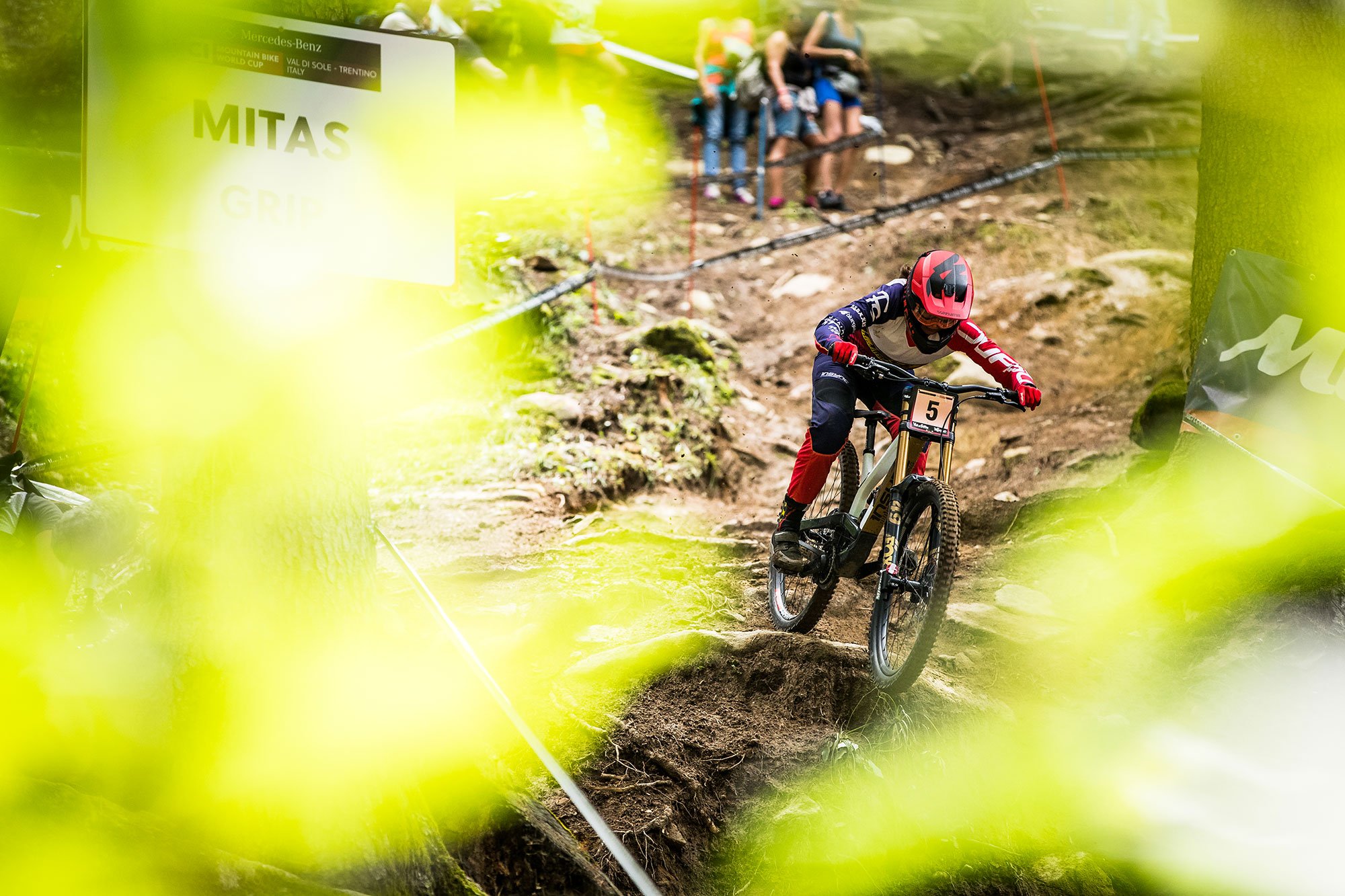 Veronika Widmann Val di Sole world cup downhill with Bluegrass Legit Carbon